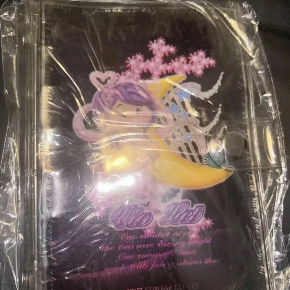 Purple and Yellow Anime Character Clear Bag